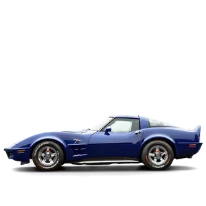 Dark Blue Corvette PNG 31