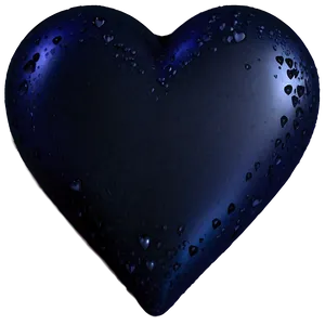 Dark Blue Heart Emoji PNG Ohb