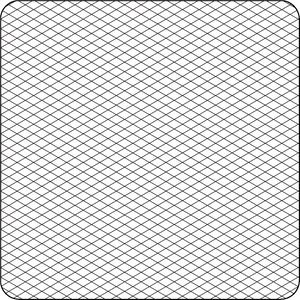 Dark Blue Isometric Graph Paper PNG