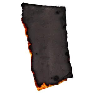 Dark Burned Paper PNG 79