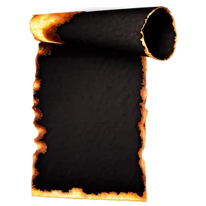 Dark Burned Paper PNG Vne