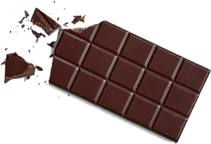 Dark Chocolate Bar Broken Piece