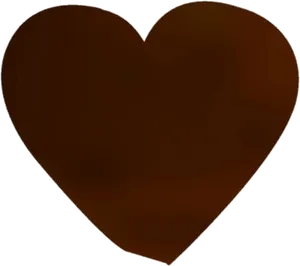 Dark Chocolate Heart Shape PNG image
