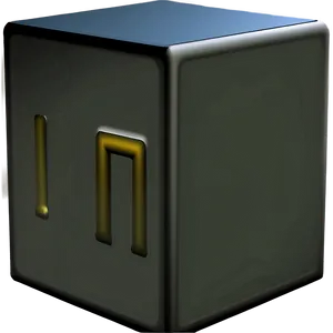 Dark Cube PNG 05242024