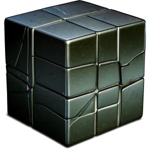 Dark Cube PNG 05242024