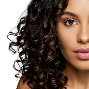 Dark Curly Hair Shine PNG Sok82