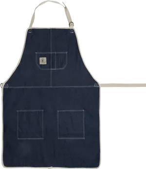 Dark Denim Apronwith Pockets