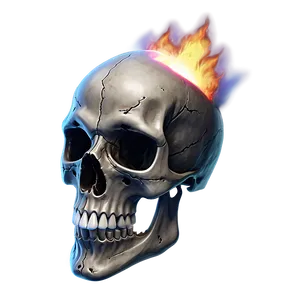 Dark Flame Skull PNG 06252024 PNG