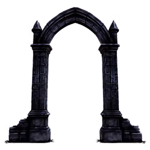 Dark Gothic Archway PNG Aao34 PNG
