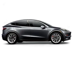 Dark Grey Tesla Model Y PNG 06212024