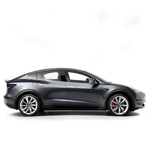 Dark Grey Tesla Model Y PNG Ekg50