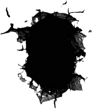 Dark Hole Texture Overlay PNG
