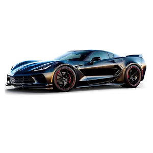 Dark Knight Corvette C8 Png Qcv PNG image