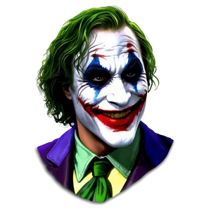 Dark Knight's Joker Smile PNG 33