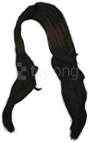 Dark Long Hair Silhouette