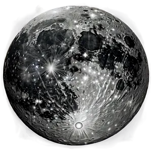 Dark Moon With Stars Png 52 PNG image