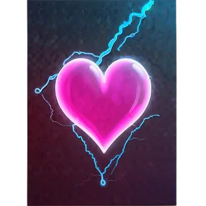 Dark Neon Heart Png Nef PNG image