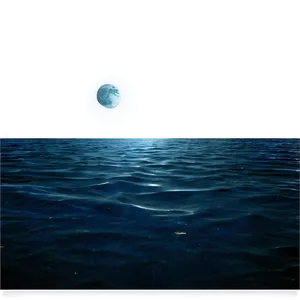 Dark Nighttime Ocean Png Tcu86 PNG image