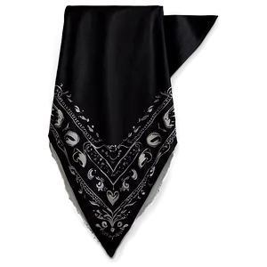 Dark Pattern Black Bandana PNG Bcn