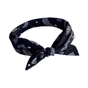 Dark Pattern Black Bandana PNG Qjy