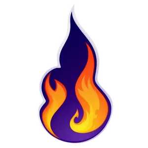 Dark Purple Fire PNG Fwm PNG