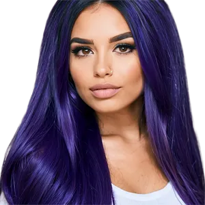 Dark Purple Hair Shade Inspiration Png 82 PNG image