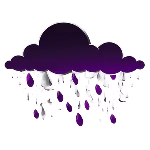 Dark Purple Rain Clouds PNG 06252024 PNG