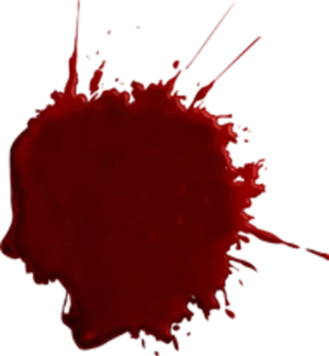 Dark Red Blood Splatter PNG image