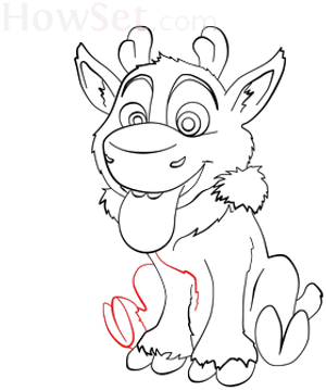 Dark Red Outlineon Black Background PNG image