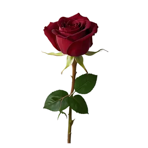 Dark Red Rose PNG Efr47