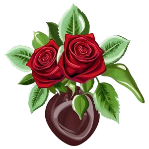 Dark Red Roses Bouquet PNG 45 PNG