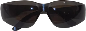 Dark Safety Goggles Isolated