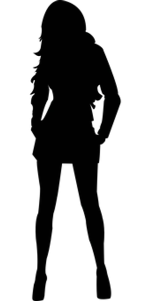 Dark Silhouette_ Woman_ Profile