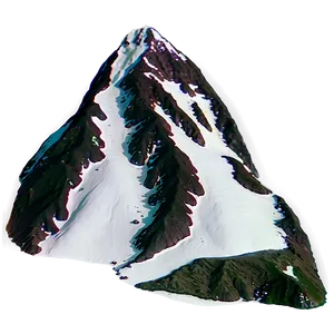 Dark Snowy Mountain Png 06242024 PNG image