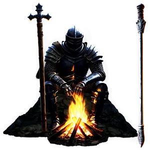 Dark Souls Bonfire A PNG image