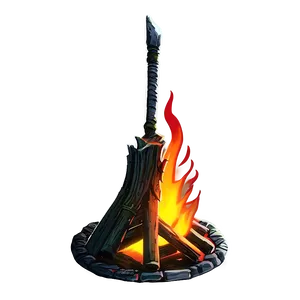 Dark Souls Bonfire Close-up Png Fjo PNG image