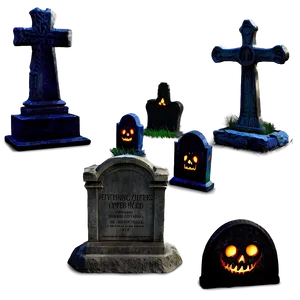 Dark Spooky Graveyard Png 06242024 PNG image