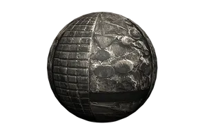 Dark Textured Sphere3 D Render