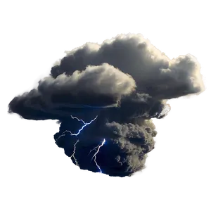 Dark Thunder Cloud PNG Uxt29