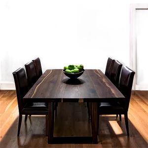 Dark Wood Dining Table PNG Dbr61 PNG