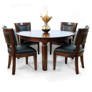 Dark Wood Dining Table PNG Qob71 PNG