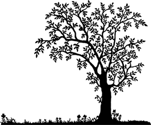 Darkened Floral Scene