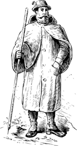 Darkened Silhouette Portrait