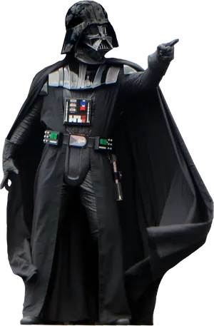Darth Vader Pointing Command PNG image