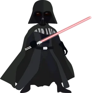 Darth Vader Red Lightsaber PNG image