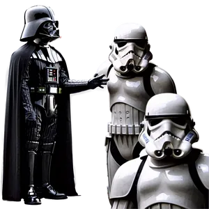 Darth Vader With Stormtroopers Png Fvr22 PNG image