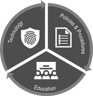 Data Security Management Cycle Infographic PNG image