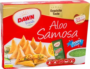 Dawn Foods Aloo Samosa Packaging PNG image