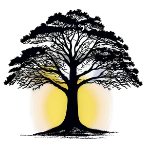 Dawn Tree Line Art Png 95 PNG image