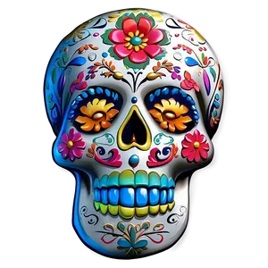 Day Of The Dead Folk Art PNG Eyn